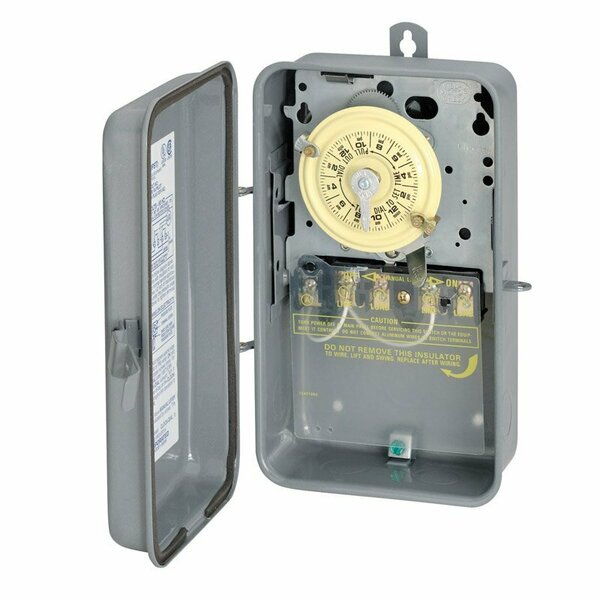 Intermatic Indoor and Outdoor Mechanical Timer Switch 277 V Gray T106R